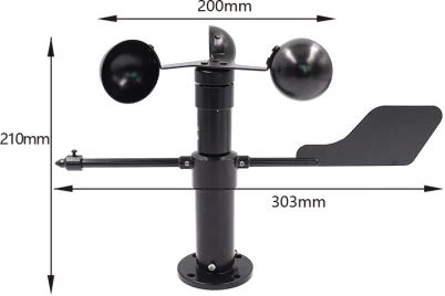 Sensor inteligente de velocidad y dirección del viento